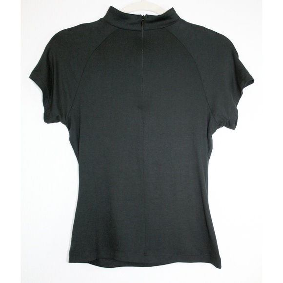 Deep V Faux Wrap Choker Tee NWOT - Picture 3 of 7